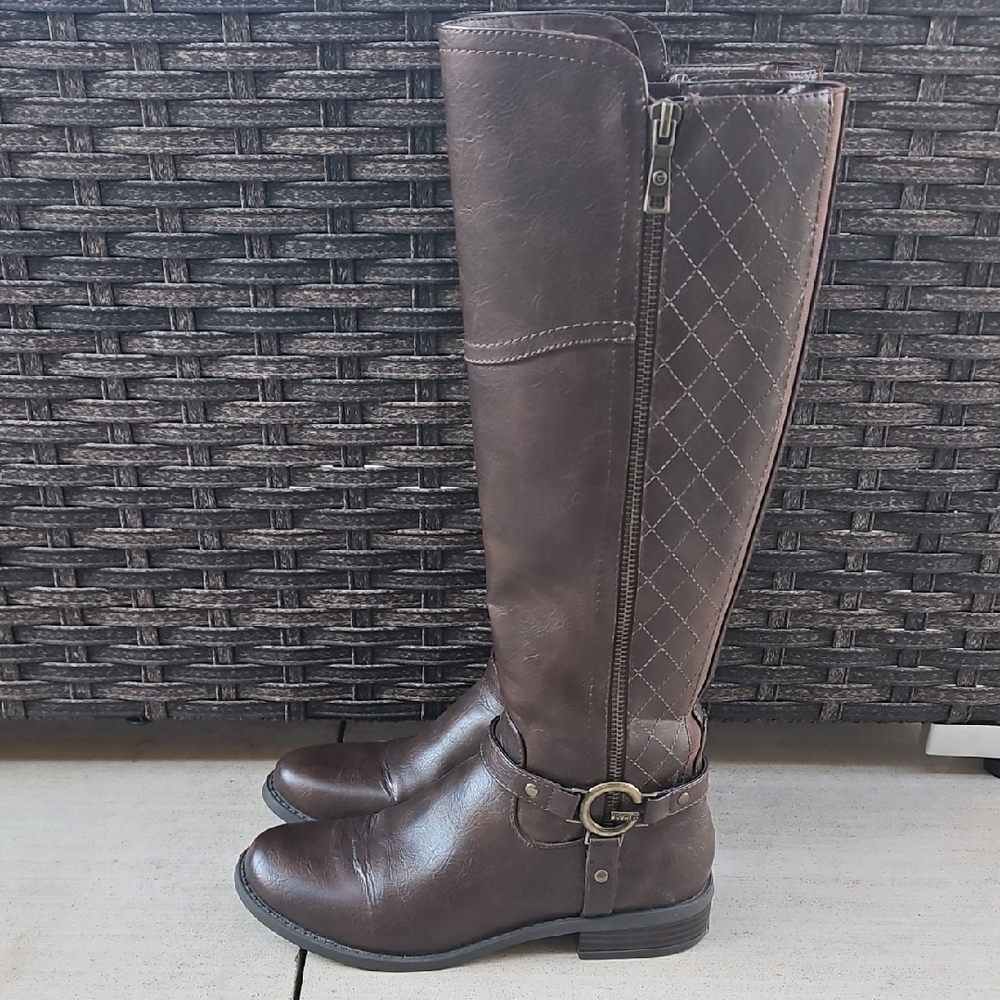Guess Dark Brown Haydin Riding Boots